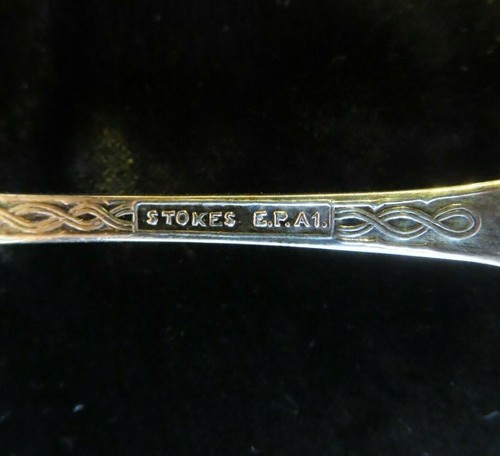 Gladstone Q. Queensland Souvenir Spoon Sailboats Motif Marked Stokes E.P. A1. - Picture 4 of 4