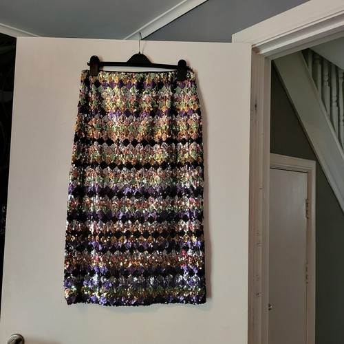 Zara Sequin Skirt Size L eBay