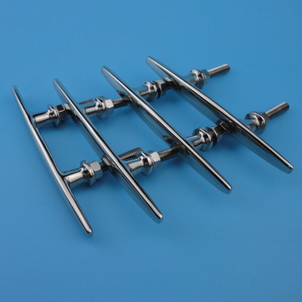 US STOCK 4PCS Boat 316 Stainless Cleat 40% OFF Sale SALE% OFF Cheap Sale Steel Polish Mount Stud