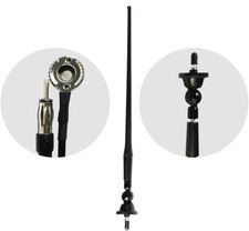 KFZ Universal Gummiantenne Flexibel mit Gelenkfuß AM/FM UKW Auto Dachantenne