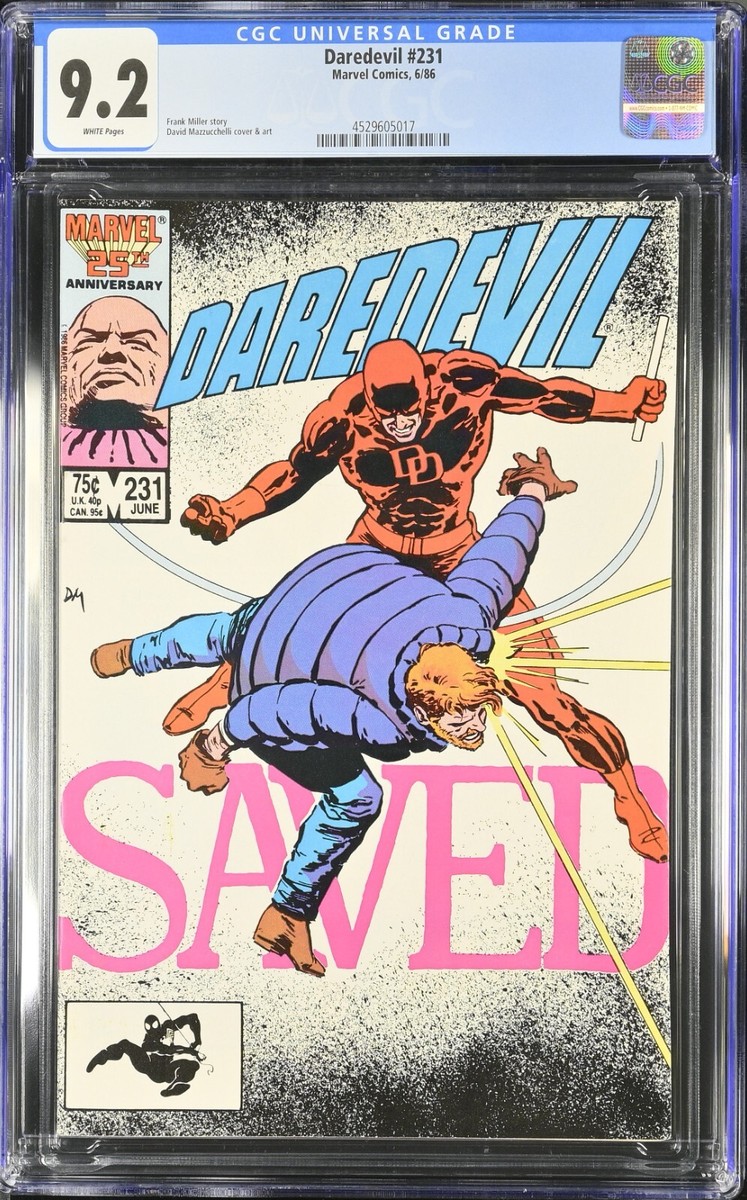 DAREDEVIL #231 - CGC 9.2 - Marvel 6/86 Frank Miller Born Again