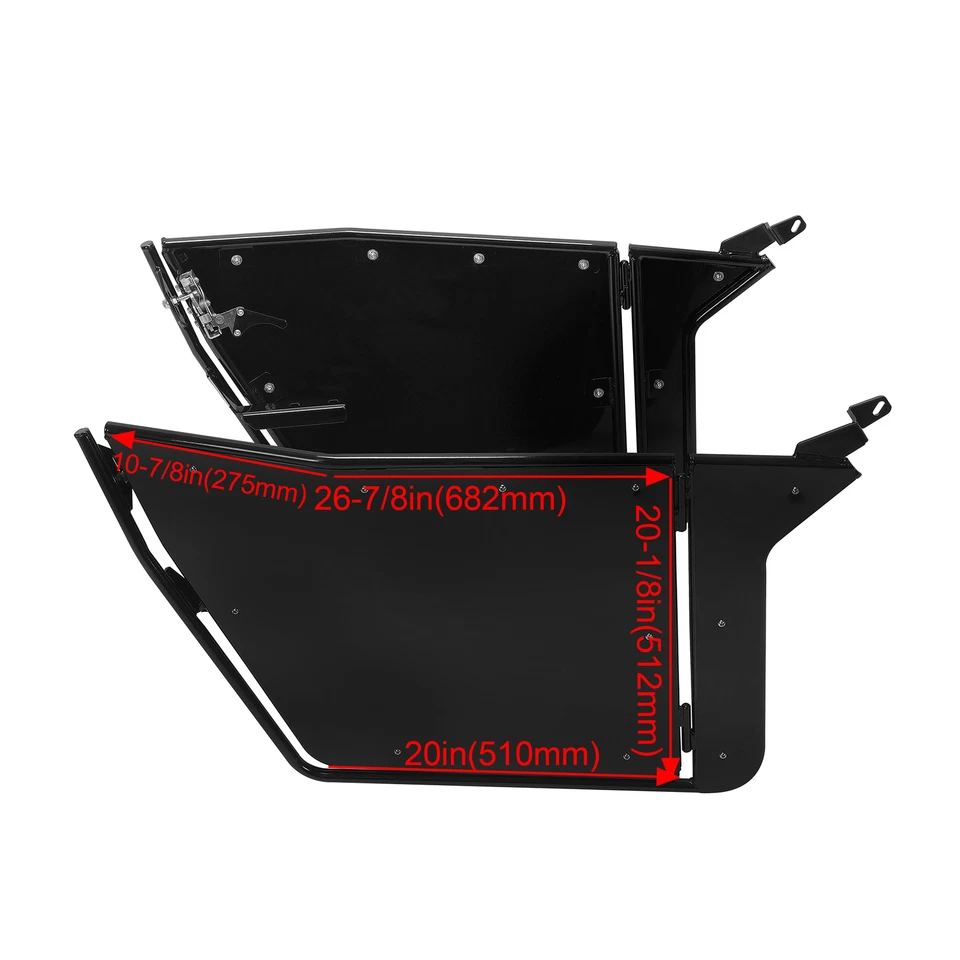 Juego de puertas de cabina para 09-22 Polaris RZR 170 UTV aluminio con recubrimiento en polvo Foto 3 de 4