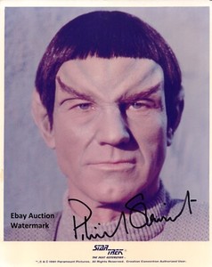RARE Star Trek TNG  Sir Patrick Stewart  as Romulan Autographed Photo