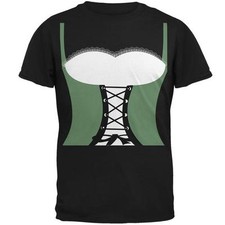 Halloween Medieval Maiden Costume Green Mens T Shirt