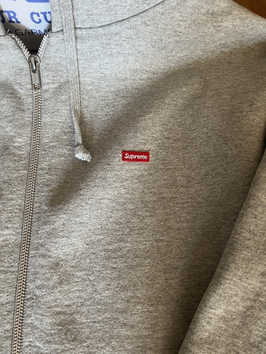 Supreme Embroidered Small Box Logo Classic Full Zip Hoodie