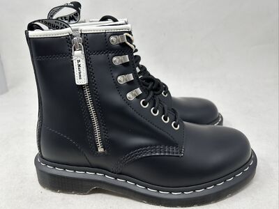 Dr. Martens 1460 Zipped HDW Black Boots Women Size 7 (gw338) | eBay