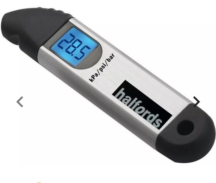 Halfords LED Digital Programmable Tyre Pressure Gauge Brand New eBay