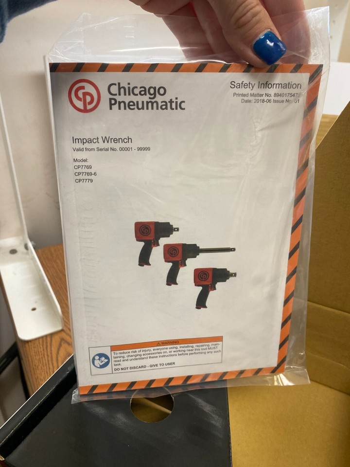 NEW Chicago Pneumatic Air Impact Wrench 3/4" 1400 ft. lbs. CP7769 eBay