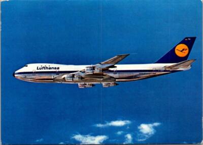 LUFTHANSA BOEING 747 OFFICIAL    CHROME PC CIRCA 1977   REF: BELGR 056