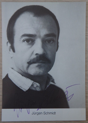 Autogramm deutscher TV und Theater Schauspieler Jürgen Schmidt (103974)