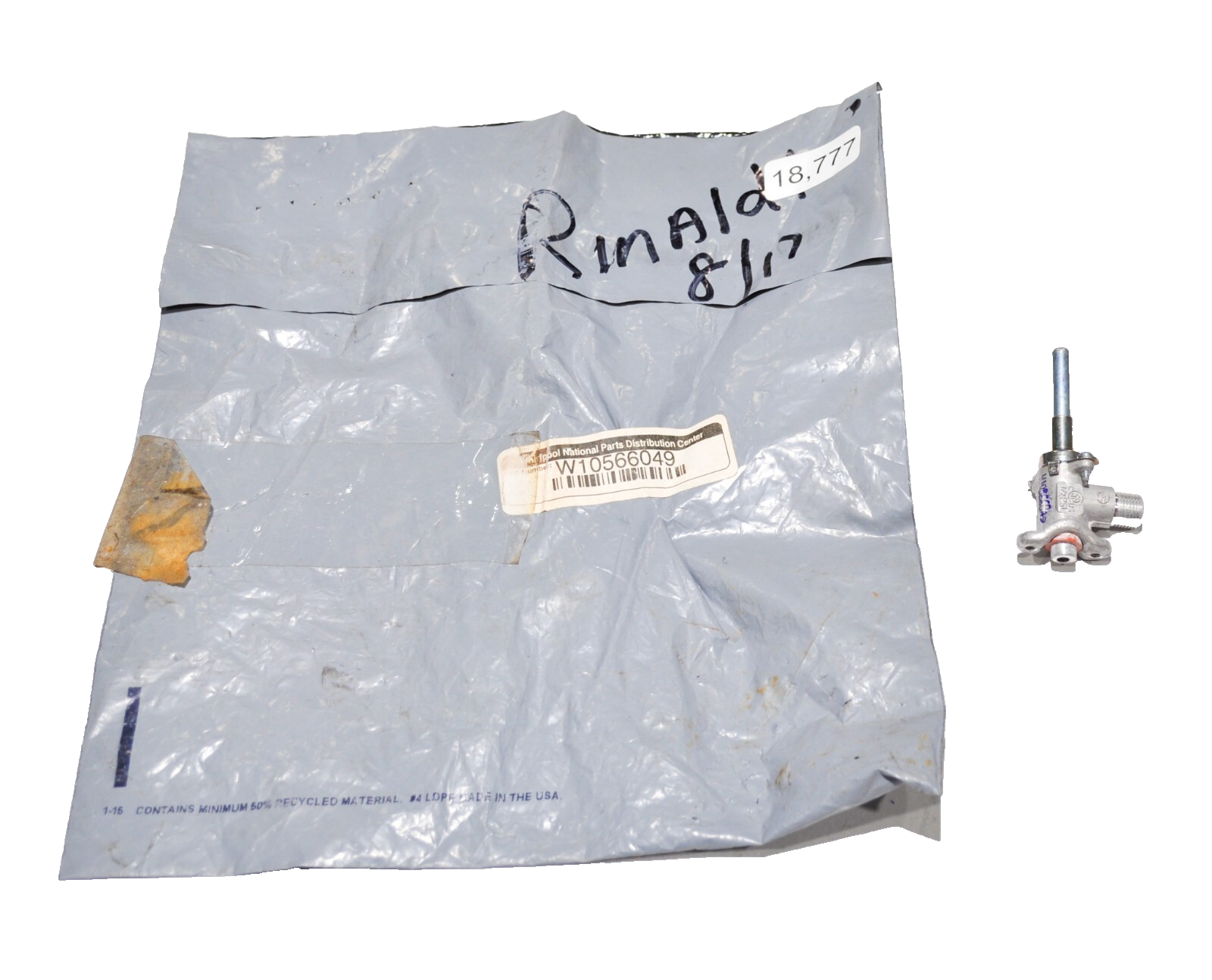 Whirlpool W10566049 Gas Range Surface Burner Valve