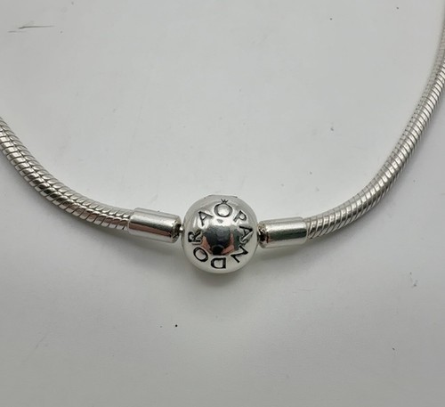 Authentic PANDORA Necklace Essence Ball Thin Snake Necklace - Picture 5 of 5