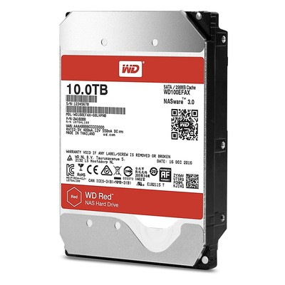 Western Digital 10TB WD Red NAS Internal Hard Drive-3.5''-WD100EFAX (Old Version)