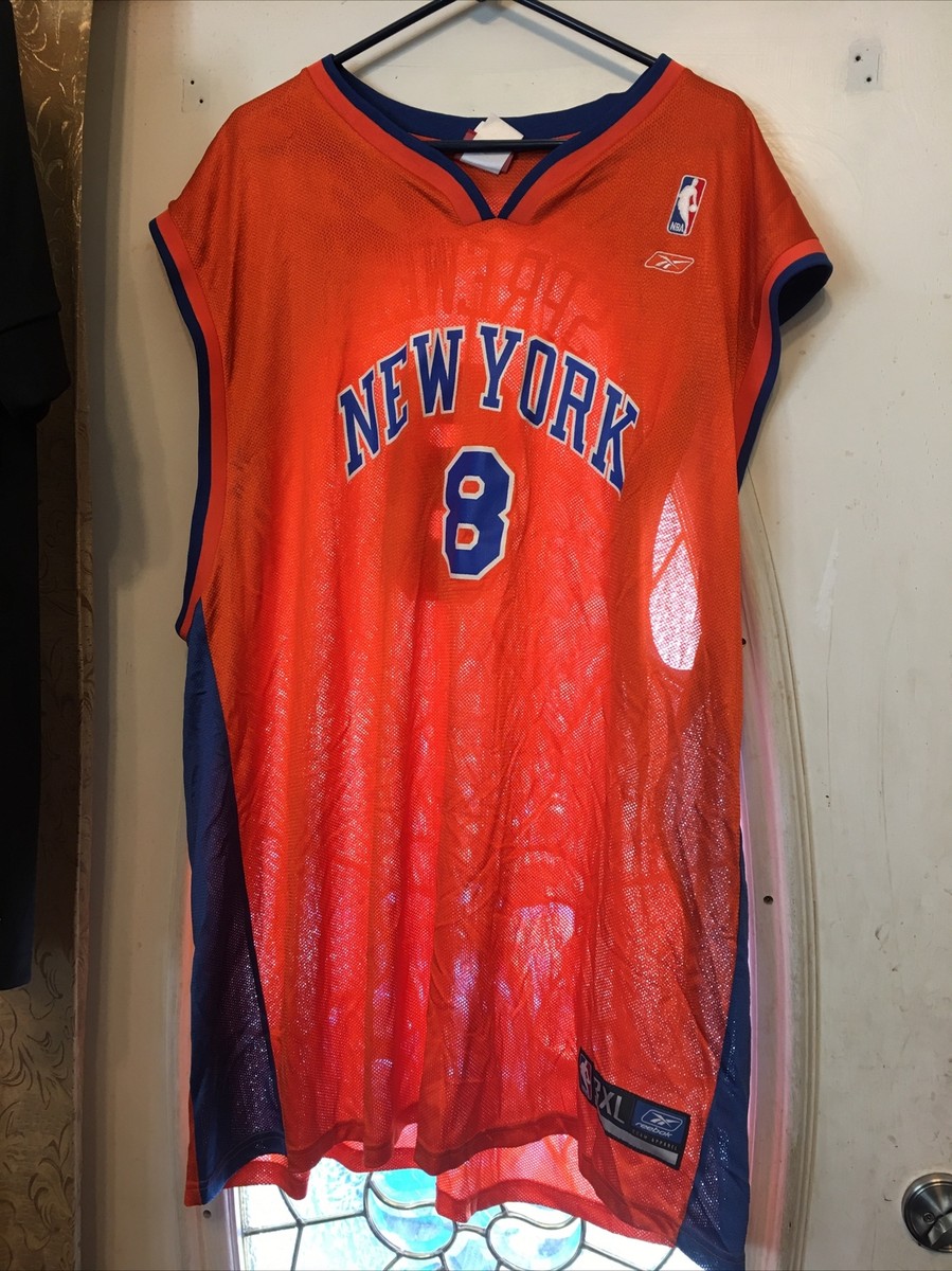 Vintage Reebok Latrell Sprewell Orange New York Knicks jersey size