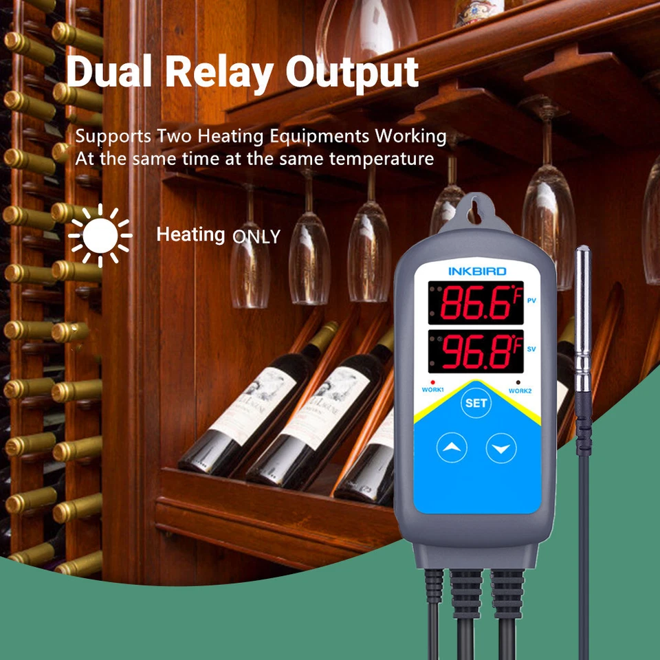 INKBIRD ITC-306 Digital Temperaturregler 230V Heizung Thermostat Sonde Heating - Bild 4 von 4