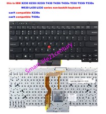 NEW for Lenovo IBM Thinkpad W530 X230 T430 T530 L430 L530 laptop US Keyboard