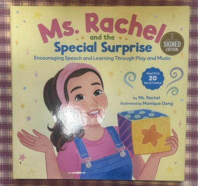 MS RACHEL: And the Special Surprise; Encouraging Speech &  Learning SIGNED BOOK
