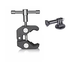 Tripod Super Clamp with 1/4" & 3/8" Thread for DSLR Camera LCD Monitor Holder