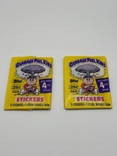  1986 Topps Garbage Pail Kids Original 4th Series Unopened Wax Packs Lot Of 2