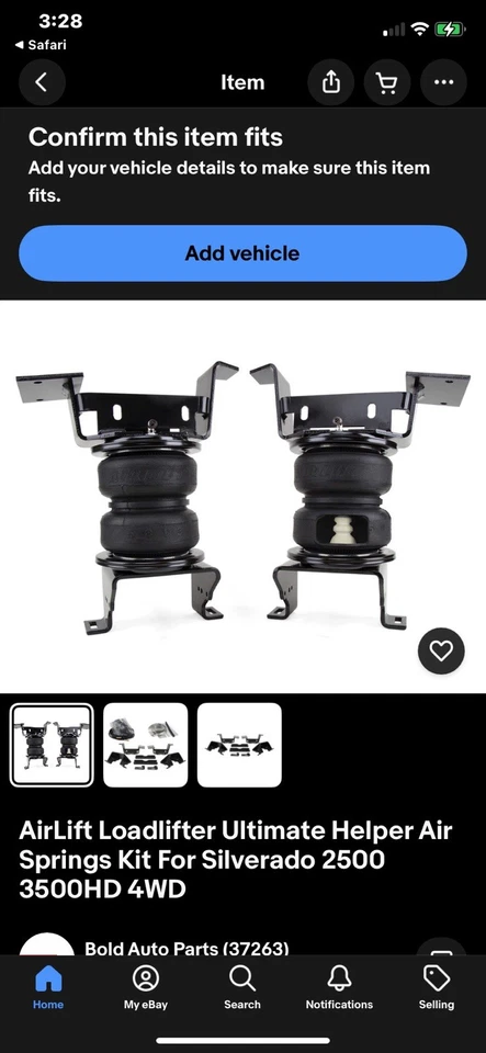 Airlift 57341  Loadlifter 5000 Airspring Kit Gm 2500-3500hd - Image 2 of 4