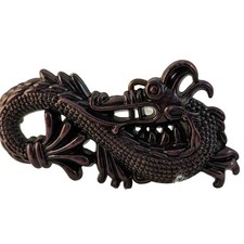 Snake/Dragon belt buckle 4x2" vtge Looks Coated bronze-ish color For 1.5" Belt.