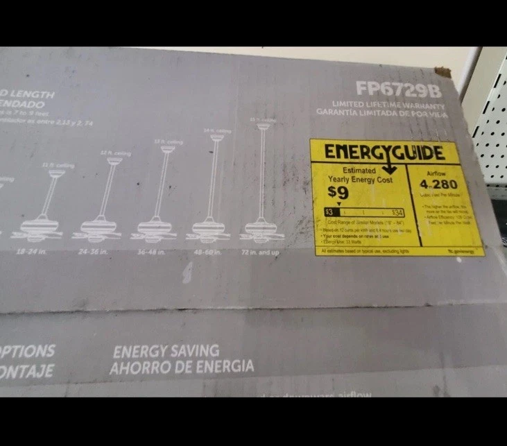 FANIMATION Xeno Wet 56 in. LED Indoor/Outdoor Wet- Rated Ceiling Fan New $450 - Image 4 of 4