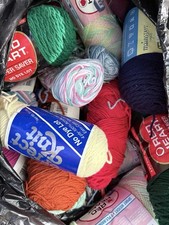 10 Lb Lot of Yarn Multi Color Baby colors Red Heart Vintage New  used Crochet