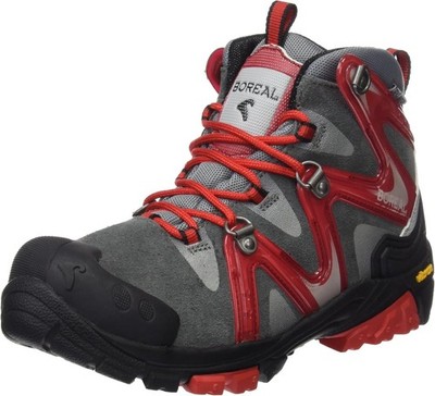BOREAL Aspen Kinder Schuhe Wanderschuhe Trekking, Grau/Rot, 28 EUR