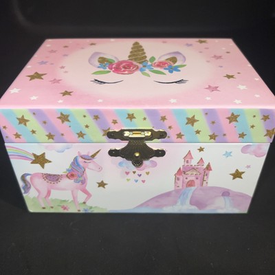 Jewelkeeper Rainbow Glitter Unicorn Musical Jewelry Box