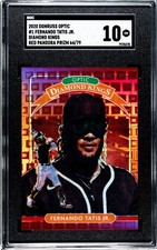 2020 Panini Donruss Optic #1 Fernando Tatis Jr. DK SGC 10 Red Pandora Prizm /79