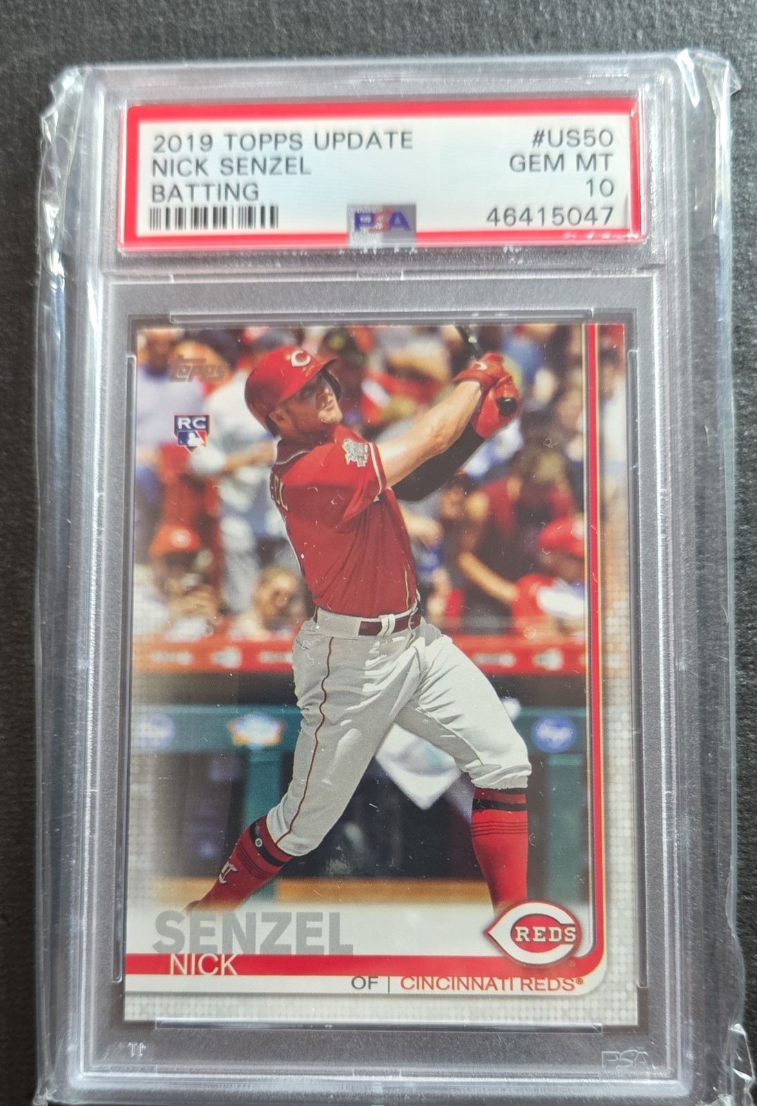 2019 Topps Update Series - Nick Senzel #US50 Batting (RC) PSA 10 CC326
