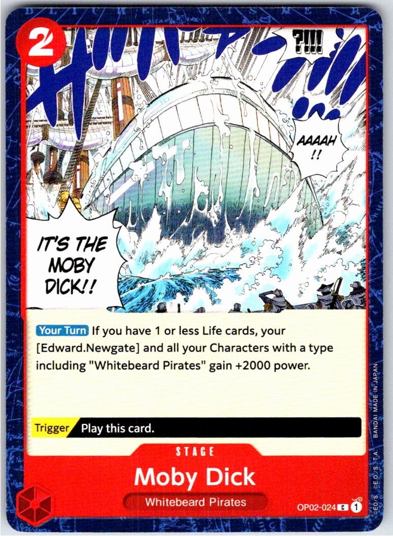 MOBY DICK - OP02-024 - COMMON - PARAMOUNT WAR - ONE PIECE - NM