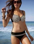 Panache Mae Black/Ivory Balcony Bikini Set