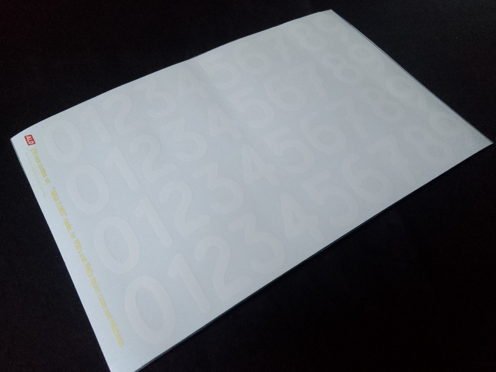 Rénovez vos stickers miniatures abîmés grâce aux numéros blancs Targa Florio 1:18 ALO