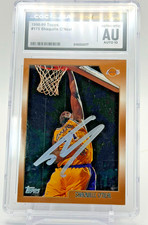 1998-99 Topps - Shaquille O'Neal #175 On card Autograph CGC JSA Authentic