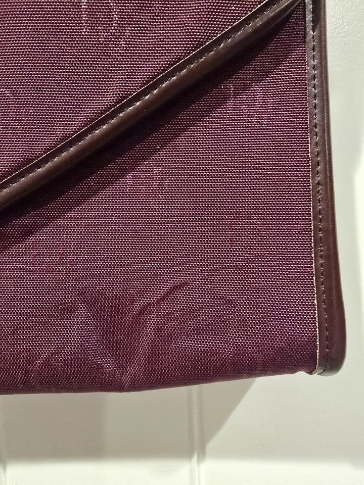 Bolso de Hombro Vintage Pre-Loved Rojo/Borgoña Logo Dior con Cadena/Correa Original Foto 3 de 4