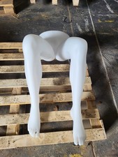 Female Mannequin Legs Adult Life Size White Sitting Retail Shop Display
