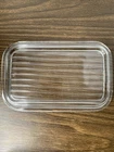 Vtg Pyrex 502-C Replacement LID ONLY Ribbed Glass Refrigerator Dish
