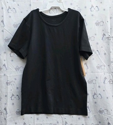 SKIMS SOFT SMOOTHING SEAMLESS T-SHIRT STYLE: AP-TSH-0184 COLOR: ECLIPSE SIZE: L