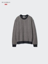 UNIQLO JW Anderson Lamb Crew Neck Sweater M Dark Gray Knit