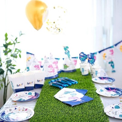 14'' x 48'' Artificial Grass Table Runner, Perfect for Parties, Birthdays, Rest...