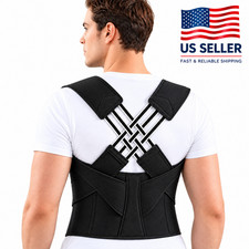 Adjustable Posture Corrector Back Brace Full Support Shoulder Belt Men Women USA