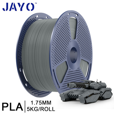 JAYO 1Roll 5KG 3D Printer Filament PLA Grey 1.75mm With Spool Large Spool