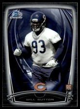 2014 Bowman Chrome Will Sutton Rookie Chicago Bears #120
