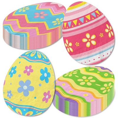 Easter Egg Napkins Supplies, Happy Easter Napkins Decorations Set 40Pcs Color...