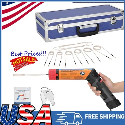 #ad Magnetic Induction Heater Kit with 8 Coils Portable Heat Induction Tool $178.99