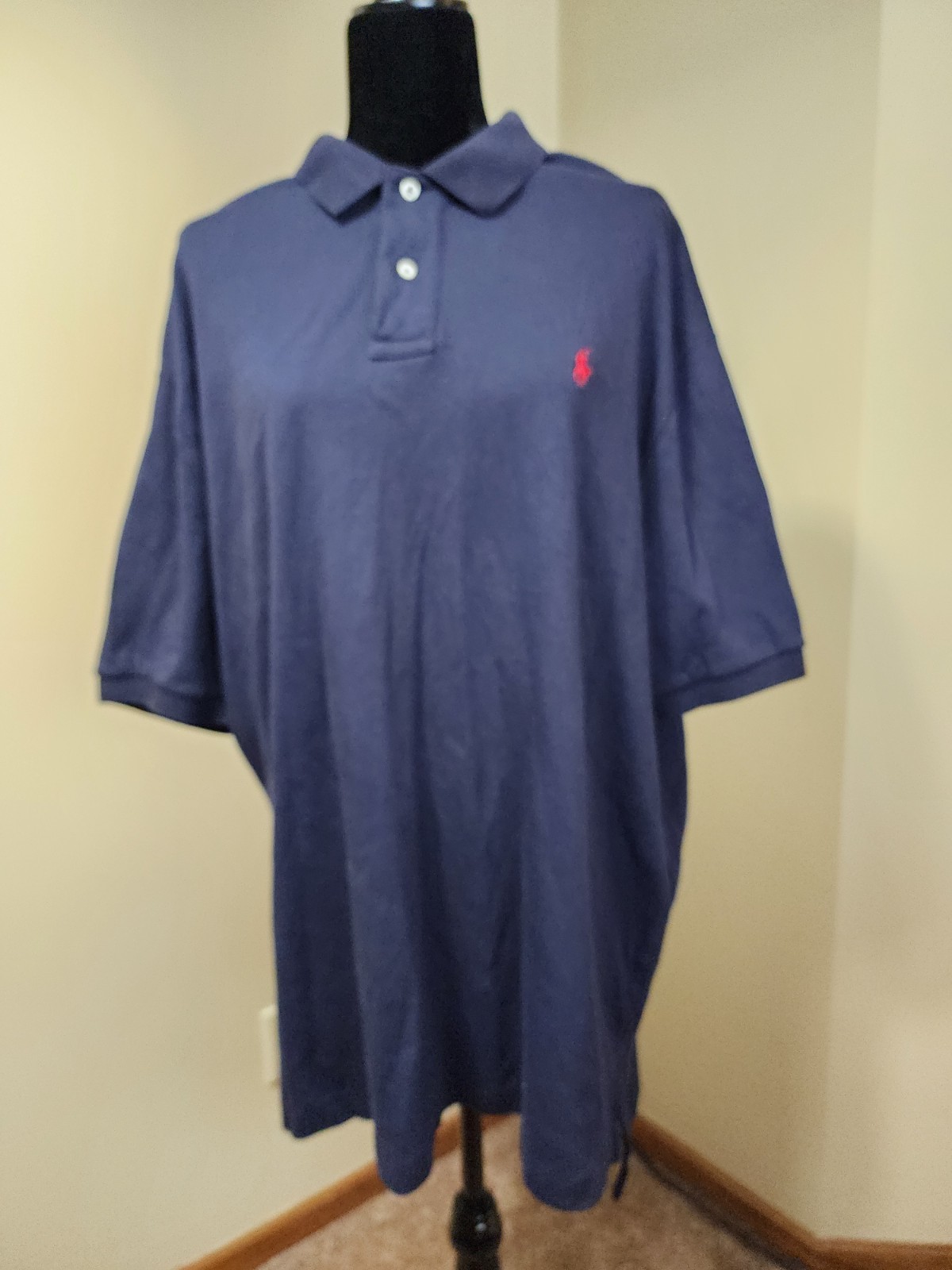 Polo Ralph Lauren Men&rsquo;s Navy Knit Shirt 2XLT &ndash; Big & Tal