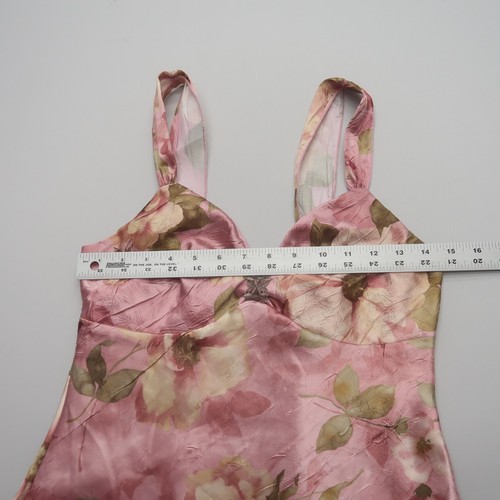 Blusa Floral Vintage A Byer Mediana Hada Top Rosa Adornada Asimétrica - Imagen 11 de 11