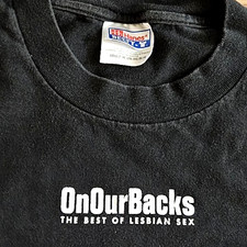 Vintage 90s On Our Backs Lesbian Sex LGBTQ Gay Magazine T-Shirt M L
