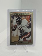 1990 ACTION PACKED RC #42 FRED WASHINGTON - CHICAGO BEARS - ROOKIE CARD -*04. rookie card picture